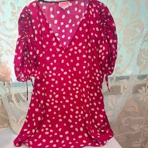 Kate Spade Fuschia Blouse